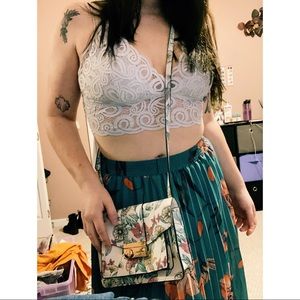 Floral crossbody purse